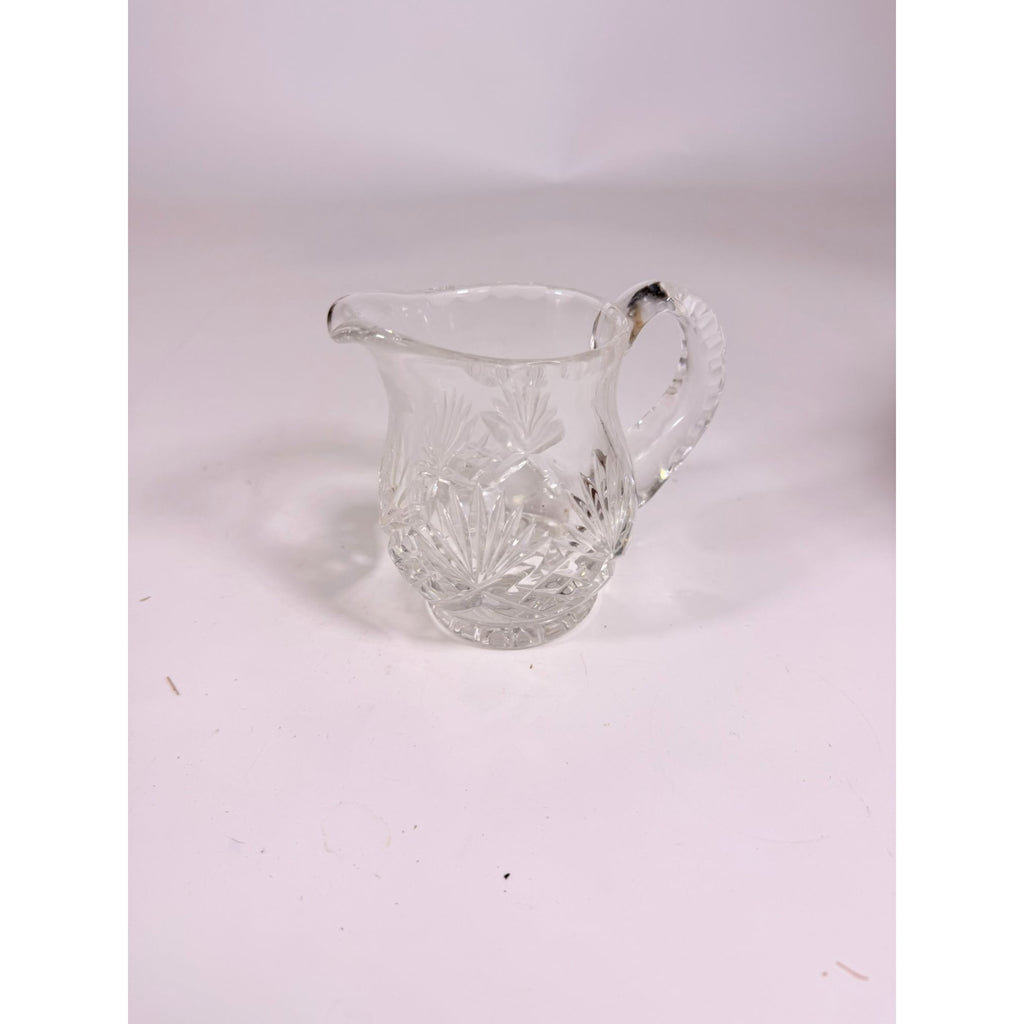 Mini Creamer Lead Crystal Creamer Clear Industries Essex Hand Cut Czechoslov Vintage Glass Collectible Replacement Glassware