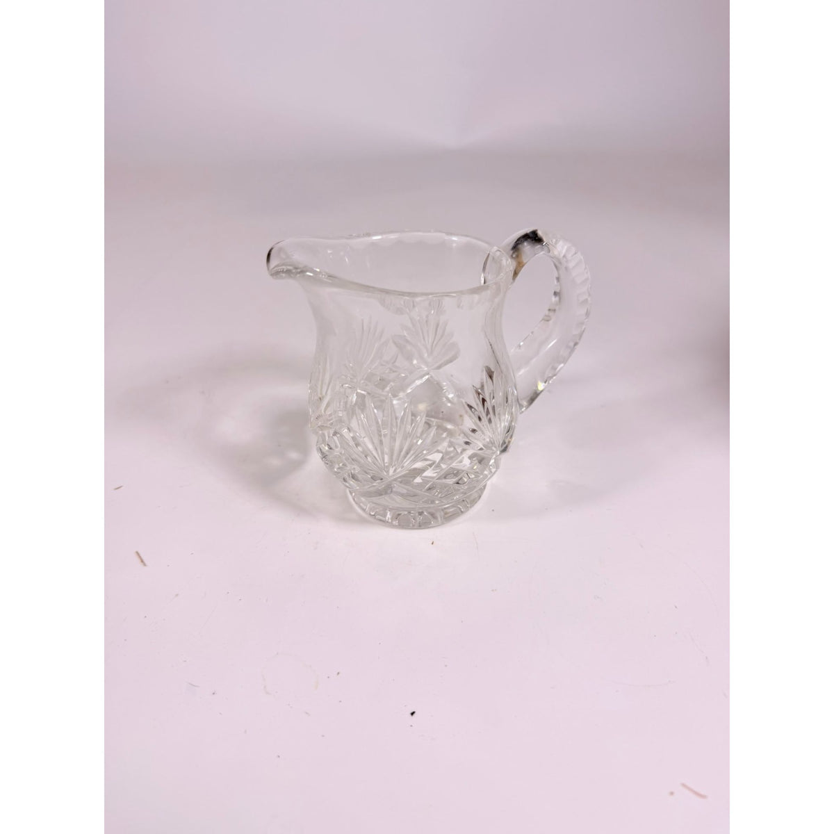 Mini Creamer Lead Crystal Creamer Clear Industries Essex Hand Cut Czechoslov Vintage Glass Collectible Replacement Glassware