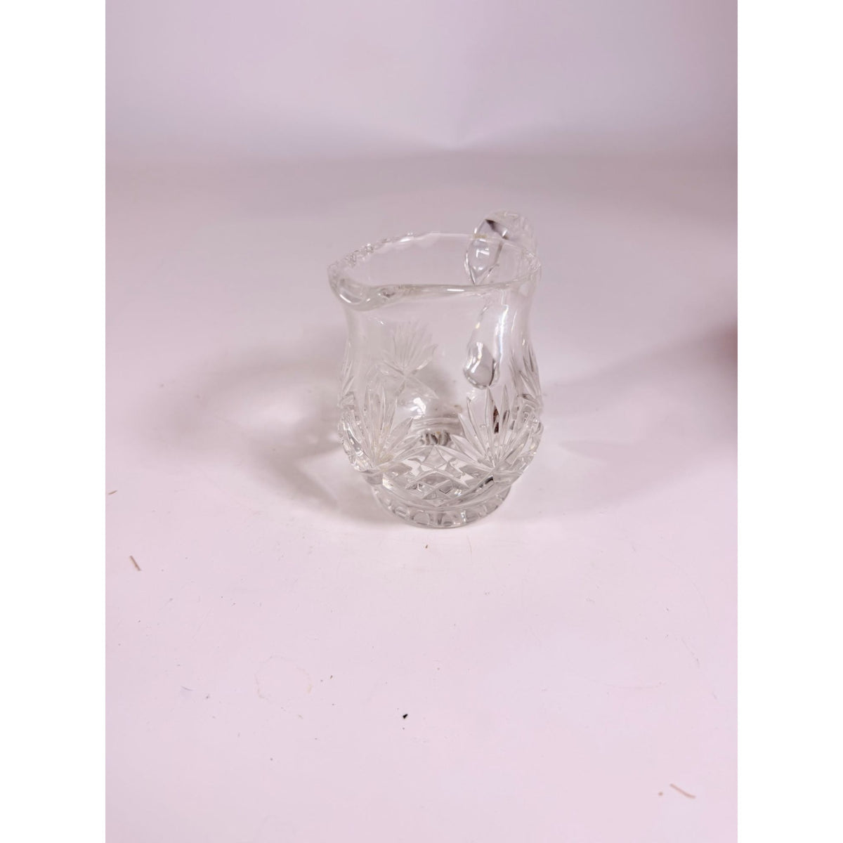 Mini Creamer Lead Crystal Creamer Clear Industries Essex Hand Cut Czechoslov Vintage Glass Collectible Replacement Glassware