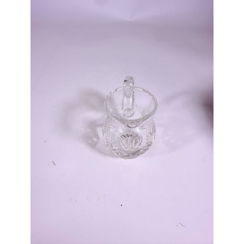 Mini Creamer Lead Crystal Creamer Clear Industries Essex Hand Cut Czechoslov Vintage Glass Collectible Replacement Glassware