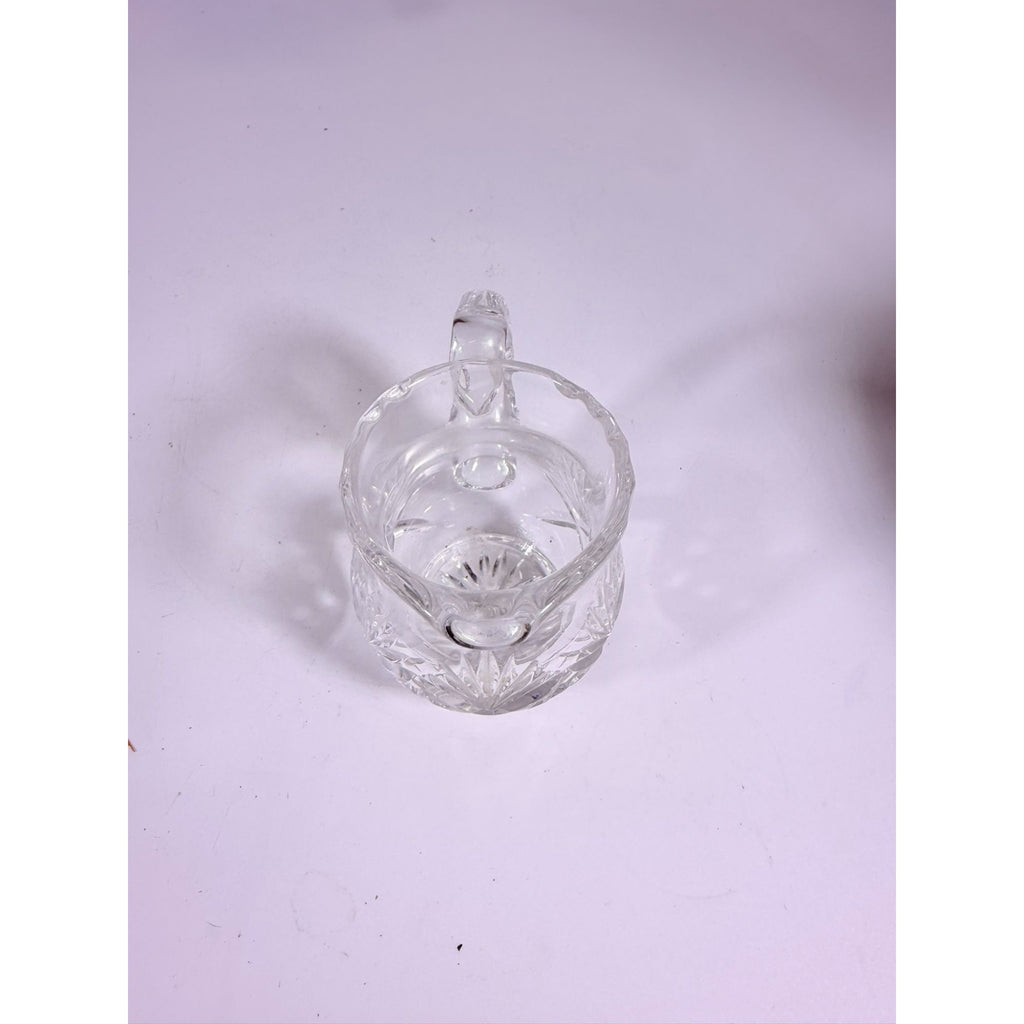 Mini Creamer Lead Crystal Creamer Clear Industries Essex Hand Cut Czechoslov Vintage Glass Collectible Replacement Glassware
