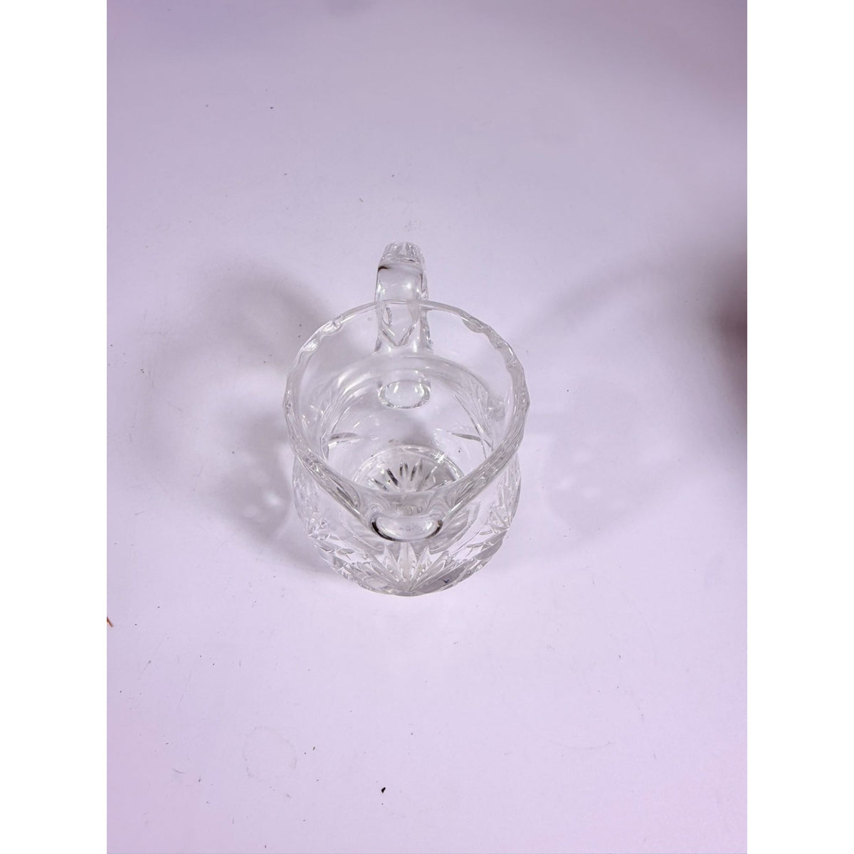 Mini Creamer Lead Crystal Creamer Clear Industries Essex Hand Cut Czechoslov Vintage Glass Collectible Replacement Glassware