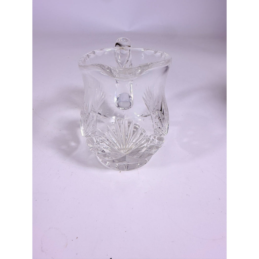 Mini Creamer Lead Crystal Creamer Clear Industries Essex Hand Cut Czechoslov Vintage Glass Collectible Replacement Glassware