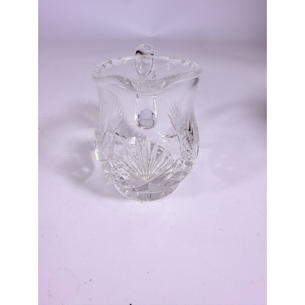 Mini Creamer Lead Crystal Creamer Clear Industries Essex Hand Cut Czechoslov Vintage Glass Collectible Replacement Glassware