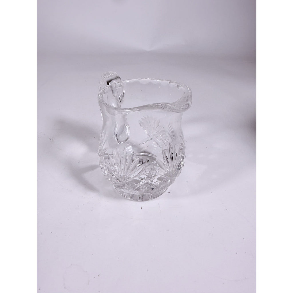 Mini Creamer Lead Crystal Creamer Clear Industries Essex Hand Cut Czechoslov Vintage Glass Collectible Replacement Glassware