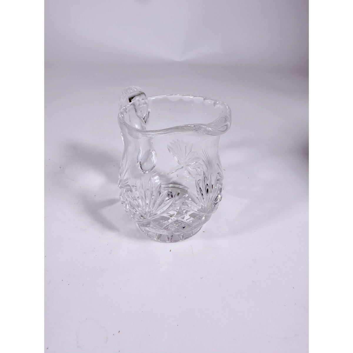 Mini Creamer Lead Crystal Creamer Clear Industries Essex Hand Cut Czechoslov Vintage Glass Collectible Replacement Glassware