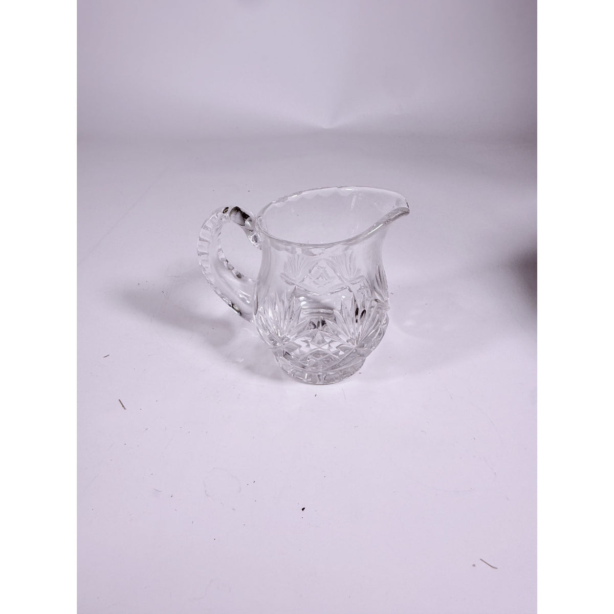 Mini Creamer Lead Crystal Creamer Clear Industries Essex Hand Cut Czechoslov Vintage Glass Collectible Replacement Glassware
