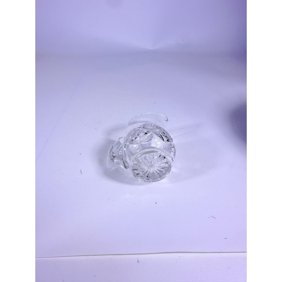 Mini Creamer Lead Crystal Creamer Clear Industries Essex Hand Cut Czechoslov Vintage Glass Collectible Replacement Glassware