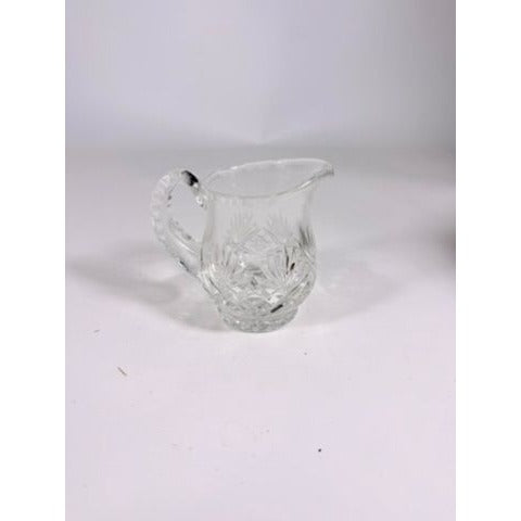 Mini Creamer Lead Crystal Creamer Clear Industries Essex Hand Cut Czechoslov Vintage Glass Collectible Replacement Glassware