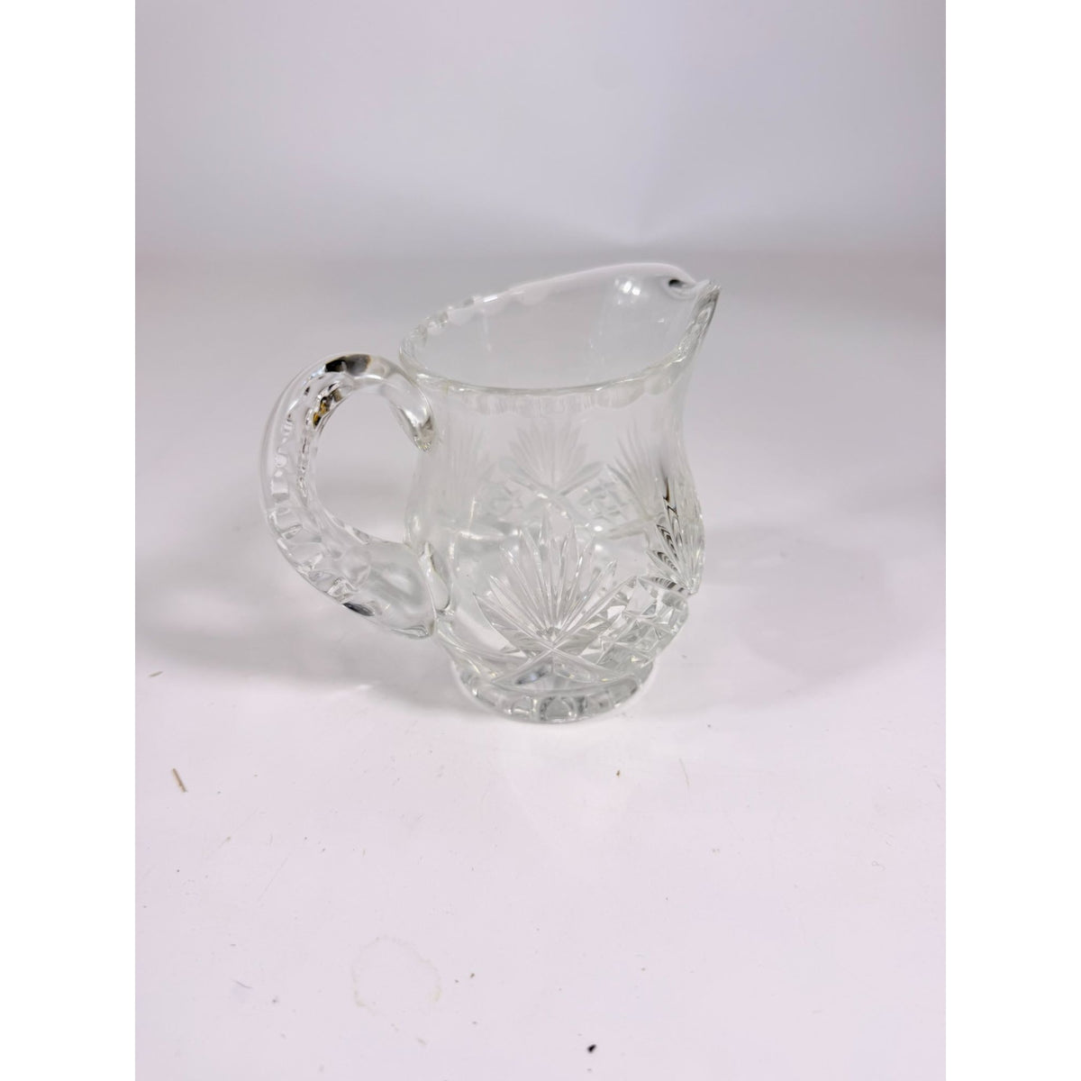 Mini Creamer Lead Crystal Creamer Clear Industries Essex Hand Cut Czechoslov Vintage Glass Collectible Replacement Glassware