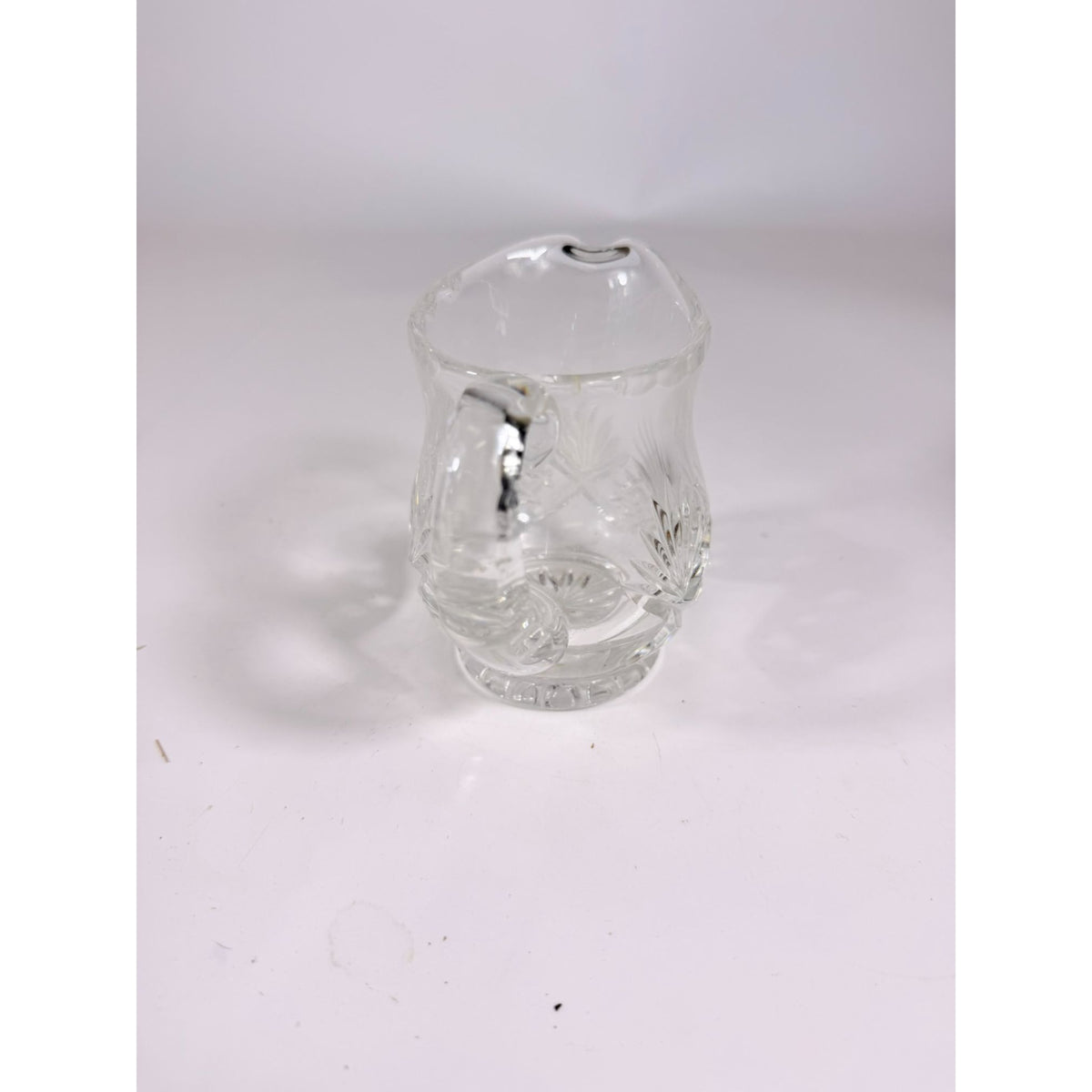 Mini Creamer Lead Crystal Creamer Clear Industries Essex Hand Cut Czechoslov Vintage Glass Collectible Replacement Glassware