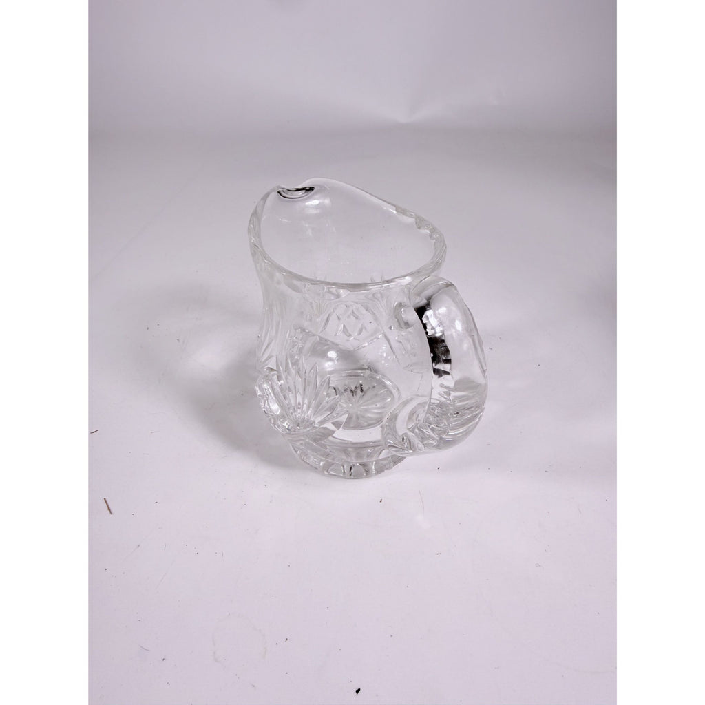 Mini Creamer Lead Crystal Creamer Clear Industries Essex Hand Cut Czechoslov Vintage Glass Collectible Replacement Glassware