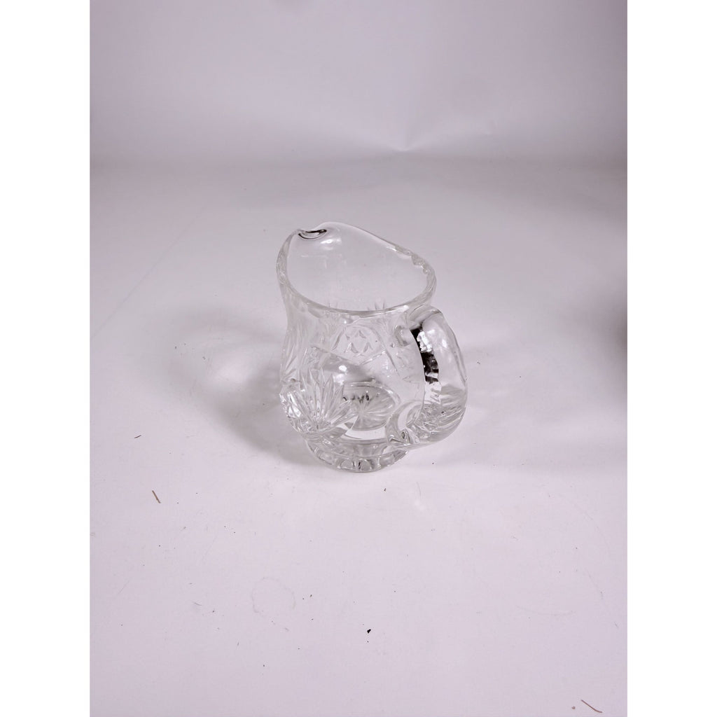 Mini Creamer Lead Crystal Creamer Clear Industries Essex Hand Cut Czechoslov Vintage Glass Collectible Replacement Glassware