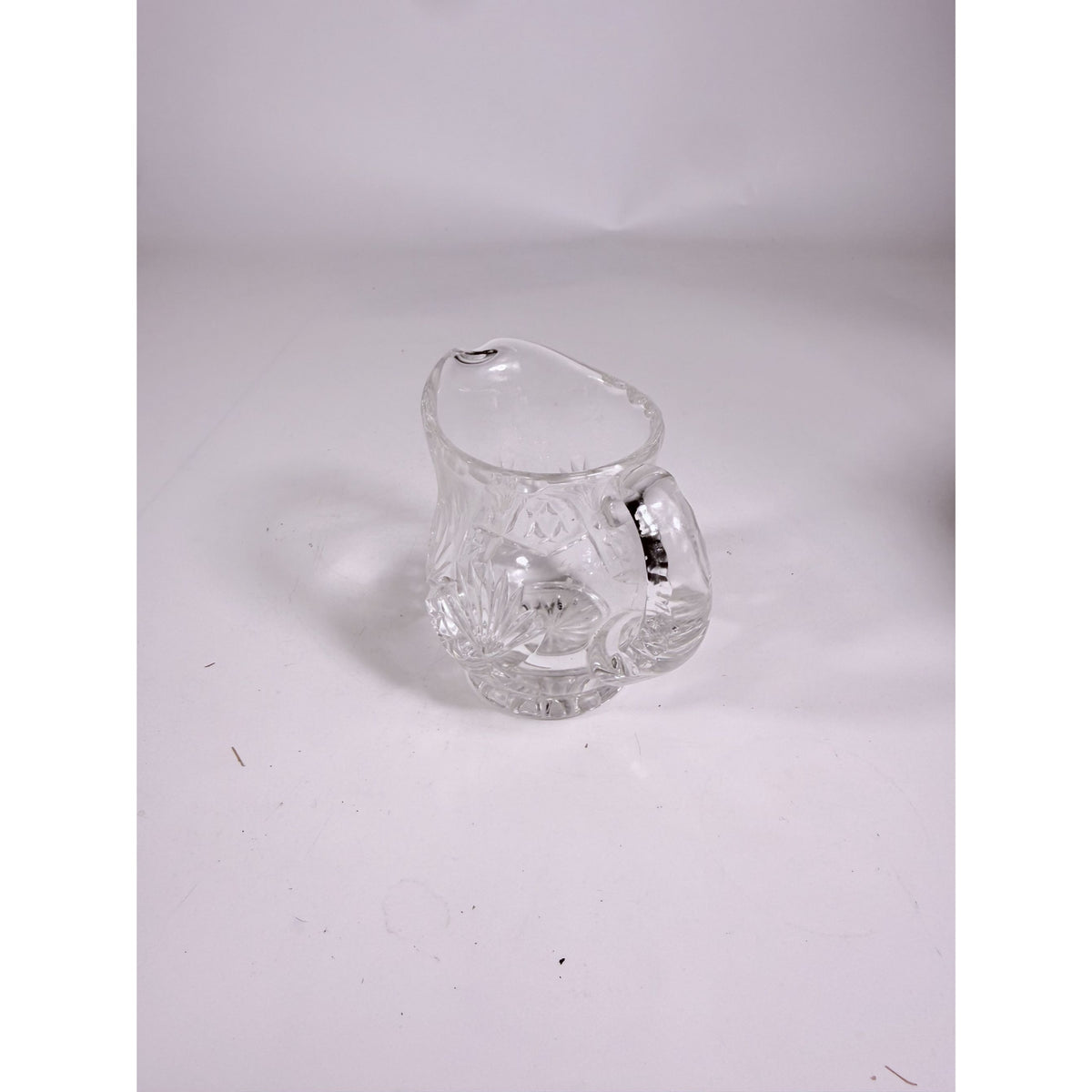 Mini Creamer Lead Crystal Creamer Clear Industries Essex Hand Cut Czechoslov Vintage Glass Collectible Replacement Glassware
