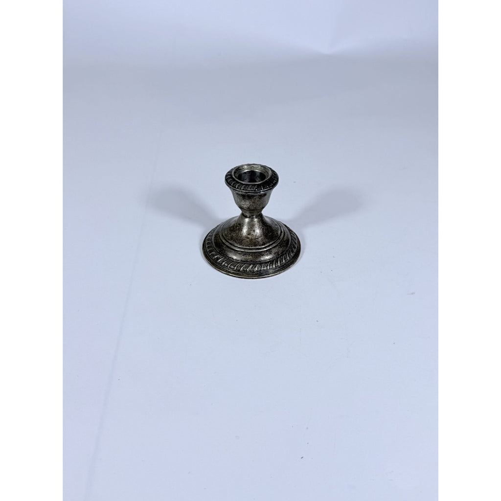 Candlestick AMC Sterling Silver Weighted 3" Candle Holders Vintage Stamped Replacment Silverware Ornate Collectible Scrap Metal