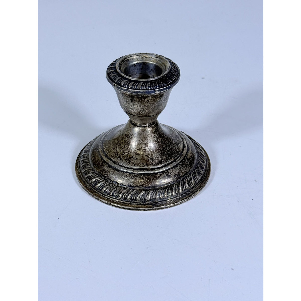 Candlestick AMC Sterling Silver Weighted 3" Candle Holders Vintage Stamped Replacment Silverware Ornate Collectible Scrap Metal