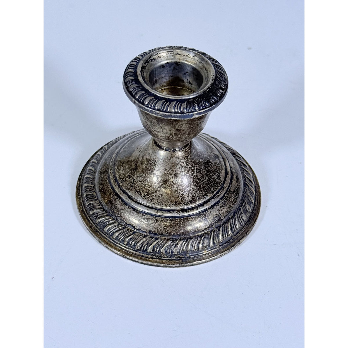 Candlestick AMC Sterling Silver Weighted 3" Candle Holders Vintage Stamped Replacment Silverware Ornate Collectible Scrap Metal