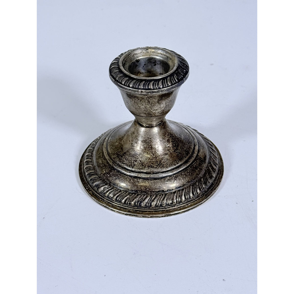 Candlestick AMC Sterling Silver Weighted 3" Candle Holders Vintage Stamped Replacment Silverware Ornate Collectible Scrap Metal
