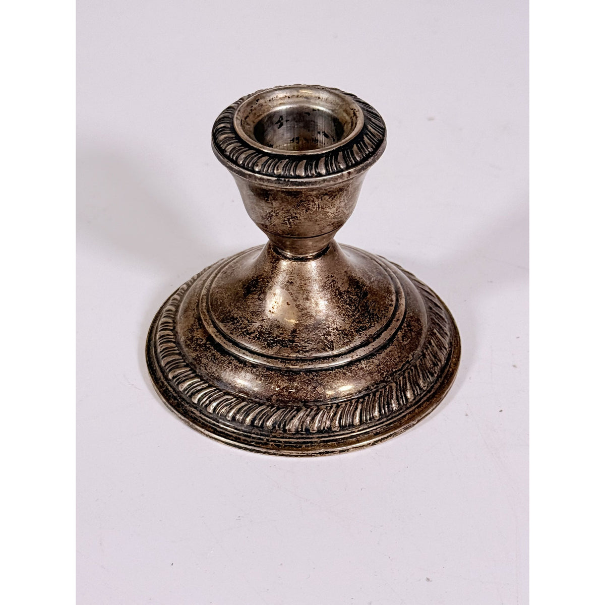 Candlestick AMC Sterling Silver Weighted 3" Candle Holders Vintage Stamped Replacment Silverware Ornate Collectible Scrap Metal