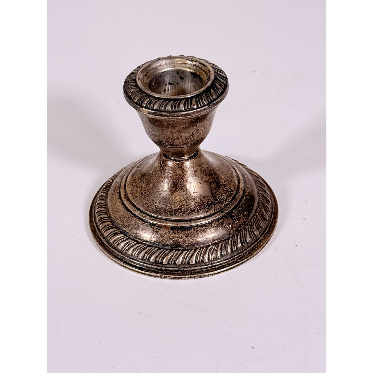 Candlestick AMC Sterling Silver Weighted 3" Candle Holders Vintage Stamped Replacment Silverware Ornate Collectible Scrap Metal