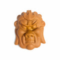 Pottery Hotokusai Ceramic Oni Mask – Vintage Japanese Noh-Style Demon Wall Art Asian Oriental Face Samari Devil Hand made Clay Mid Century