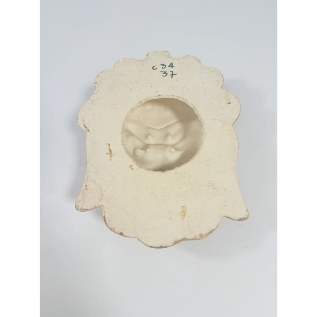 Pottery Hotokusai Ceramic Oni Mask – Vintage Japanese Noh-Style Demon Wall Art Asian Oriental Face Samari Devil Hand made Clay Mid Century