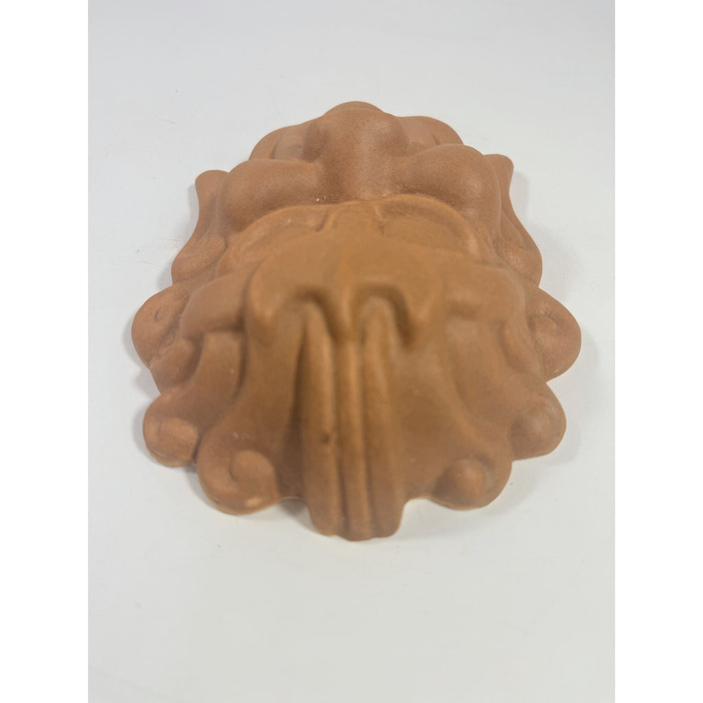 Pottery Hotokusai Ceramic Oni Mask – Vintage Japanese Noh-Style Demon Wall Art Asian Oriental Face Samari Devil Hand made Clay Mid Century