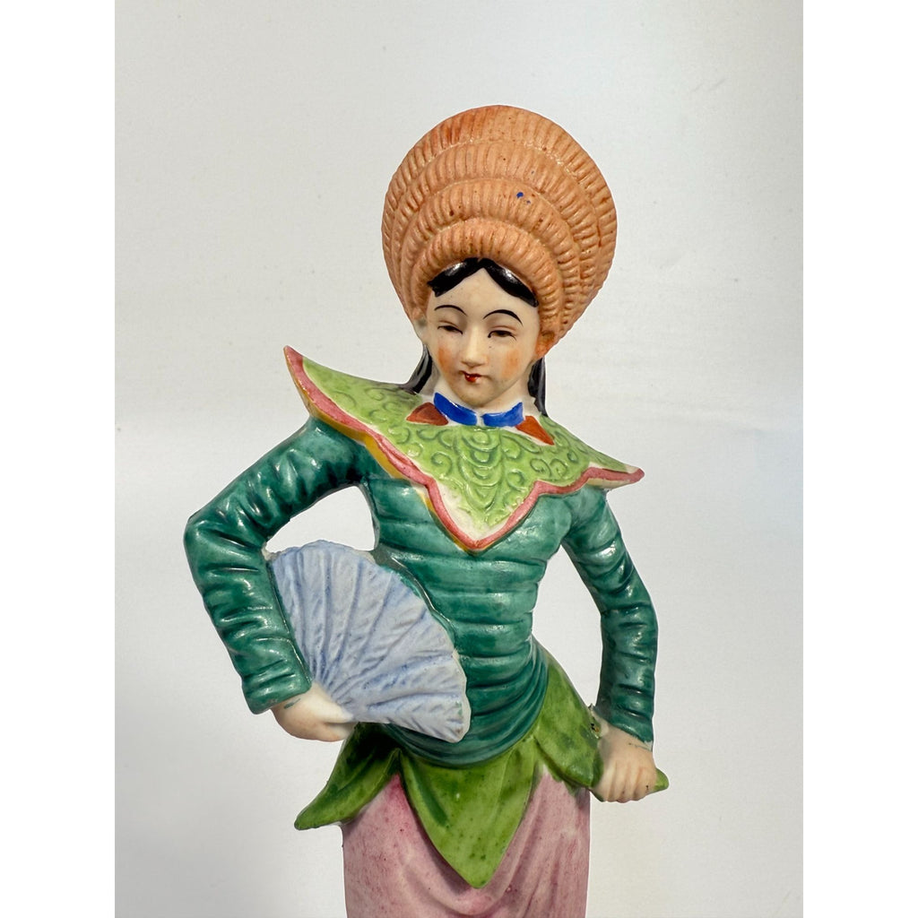 Oriental Figurine Pair Set Occupied Japan Samari Geisha Porcelain Home  Shelf Decor Decorative Accents Chionsiere