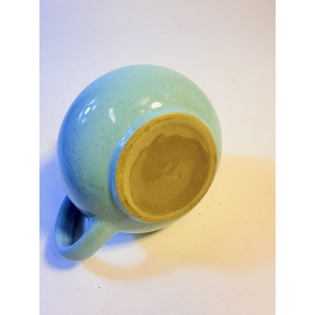 Creamer Sugar Bowl Set Harkerware Harker Pottery Ceramic Kitchenware Restaurantware Vintage Blue Mist and Grey Speckled Mid Century