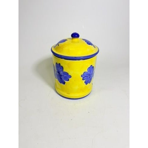 Italian Pottery Kitchen Canister Solimene Vetri Grapes Large Size Hand Painted Italy Ktichenware Storage Tuscany Replacement China