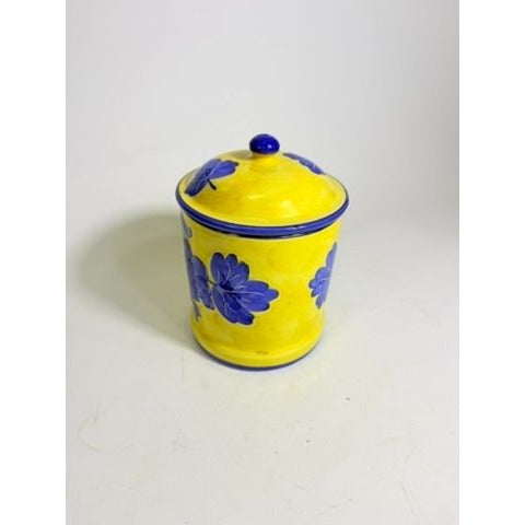 Italian Pottery Kitchen Canister Solimene Vetri Grapes Large Size Hand Painted Italy Ktichenware Storage Tuscany Replacement China