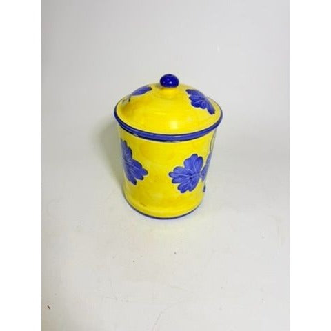 Italian Pottery Kitchen Canister Solimene Vetri Grapes Large Size Hand Painted Italy Ktichenware Storage Tuscany Replacement China