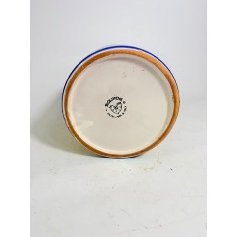 Italian Pottery Kitchen Canister Solimene Vetri Grapes Large Size Hand Painted Italy Ktichenware Storage Tuscany Replacement China