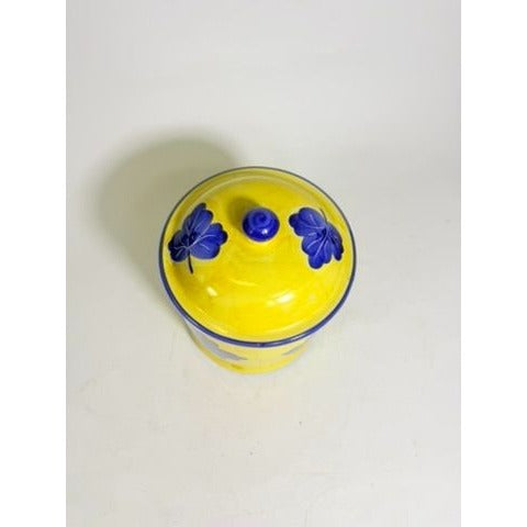 Italian Pottery Kitchen Canister Solimene Vetri Grapes Large Size Hand Painted Italy Ktichenware Storage Tuscany Replacement China