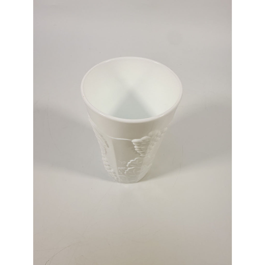 Tumblers Drinking Water Ice Tea Glasses Milk Glass Indiana Grape Vintage 16 oz Classic Serving Replacement Glassware White Cottage Granny