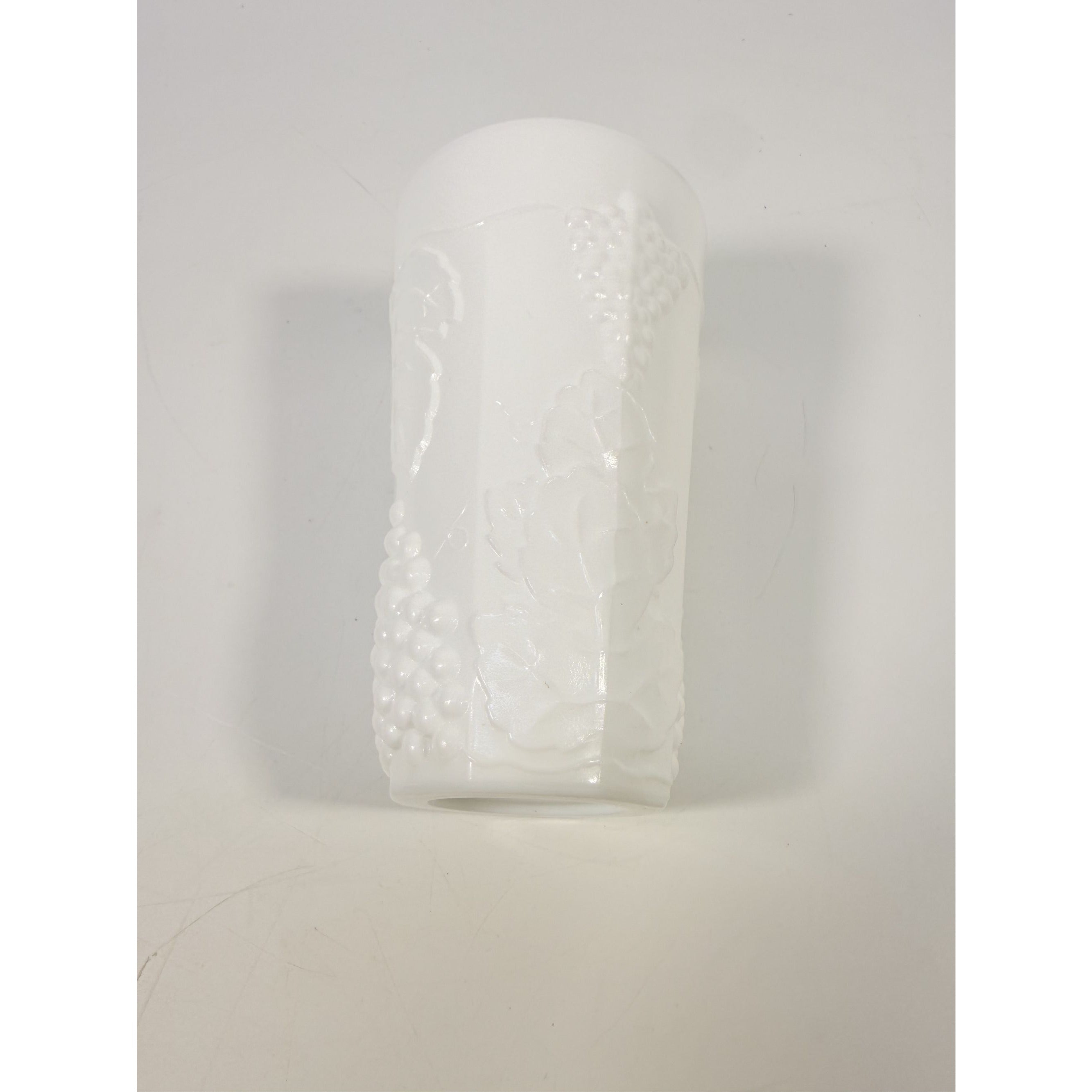Tumblers Drinking Water Ice Tea Glasses Milk Glass Indiana Grape Vintage 16 oz Classic Serving Replacement Glassware White Cottage Granny