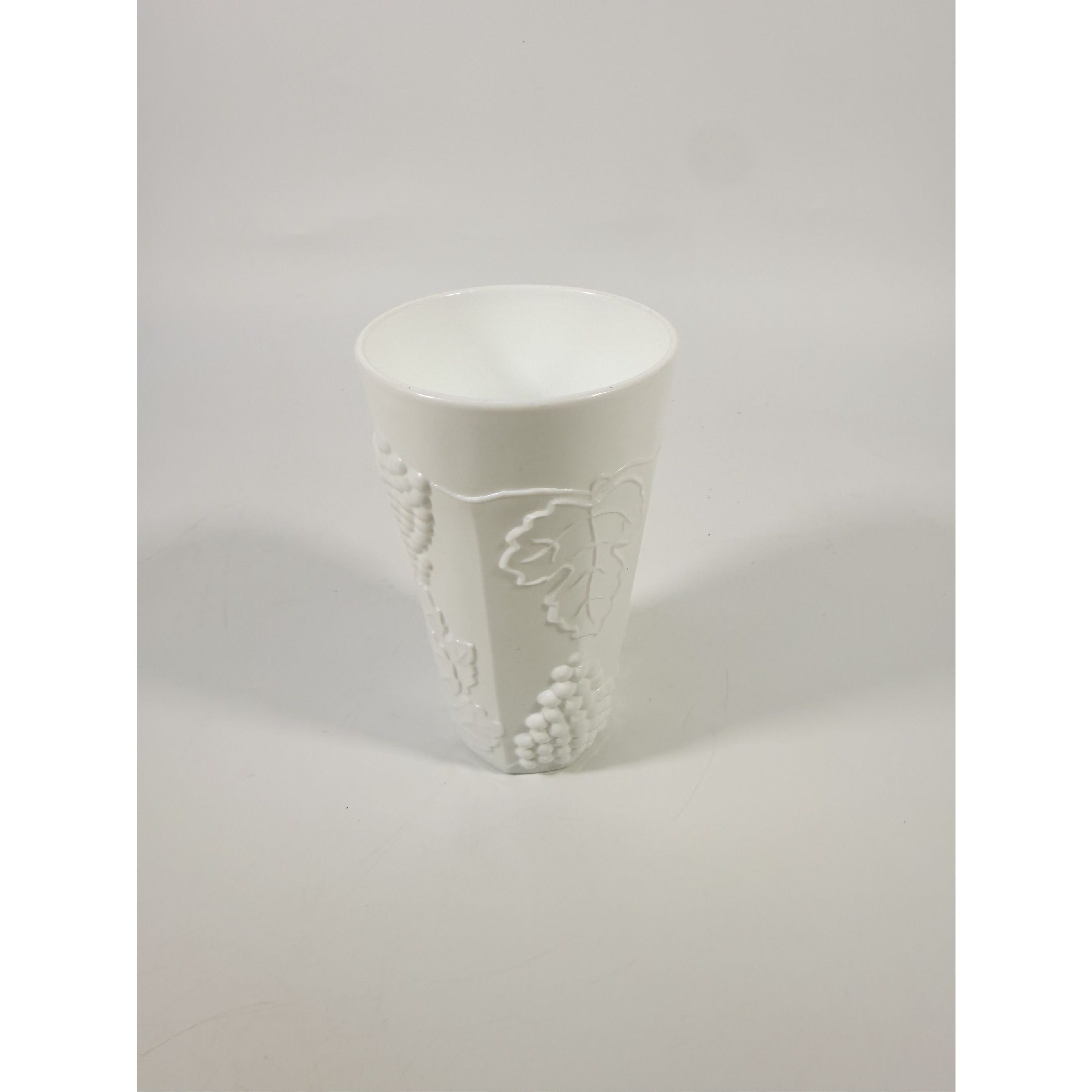 Tumblers Drinking Water Ice Tea Glasses Milk Glass Indiana Grape Vintage 16 oz Classic Serving Replacement Glassware White Cottage Granny