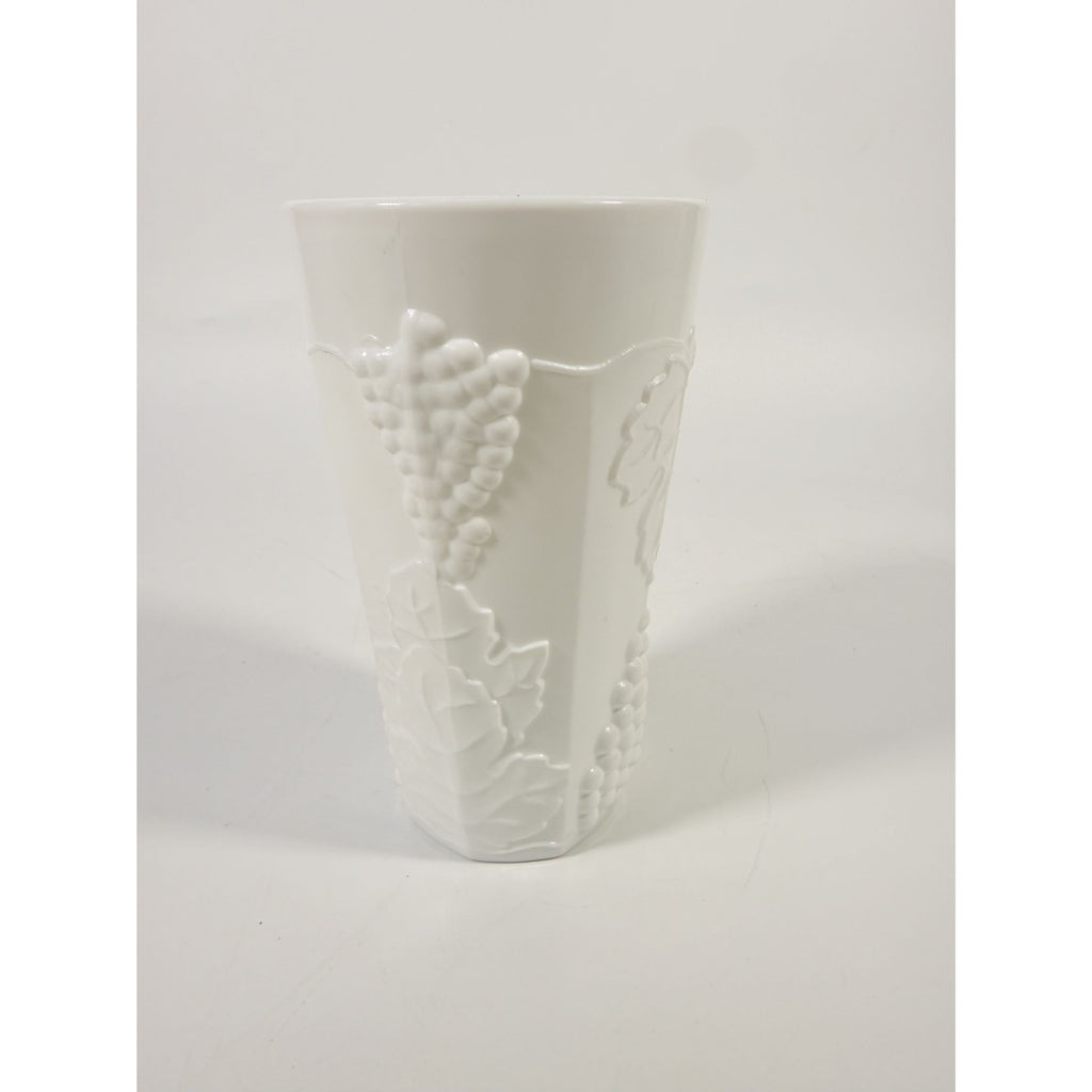 Tumblers Drinking Water Ice Tea Glasses Milk Glass Indiana Grape Vintage 16 oz Classic Serving Replacement Glassware White Cottage Granny