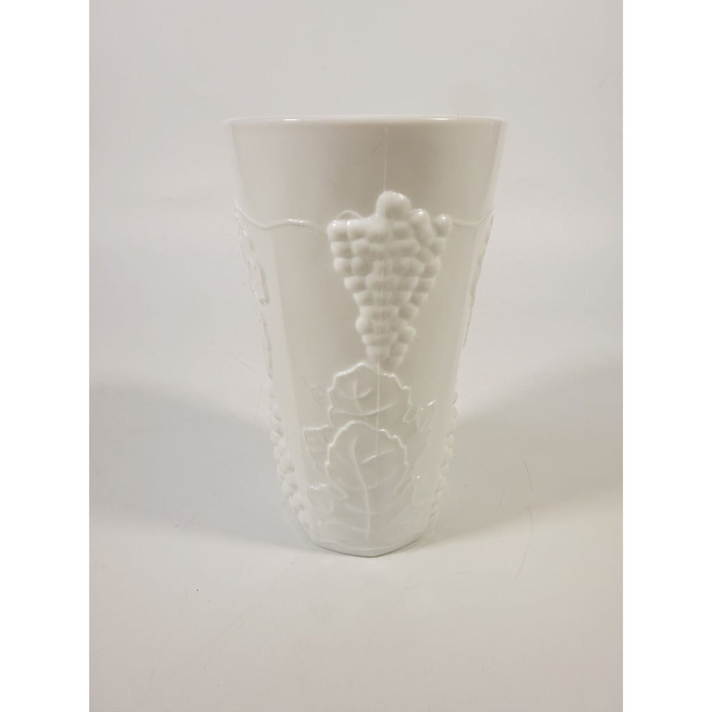 Tumblers Drinking Water Ice Tea Glasses Milk Glass Indiana Grape Vintage 16 oz Classic Serving Replacement Glassware White Cottage Granny