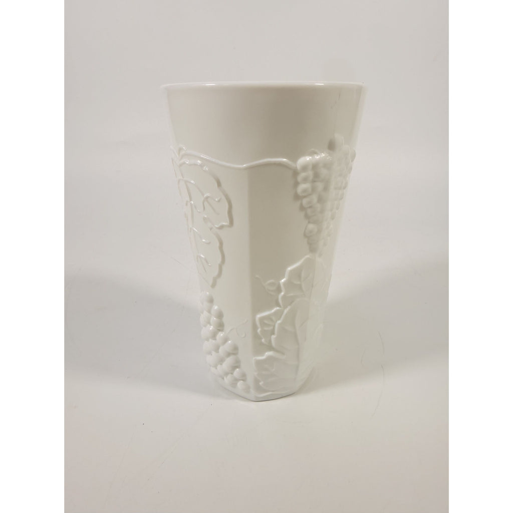 Tumblers Drinking Water Ice Tea Glasses Milk Glass Indiana Grape Vintage 16 oz Classic Serving Replacement Glassware White Cottage Granny