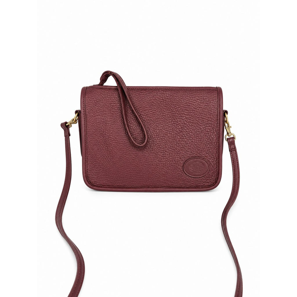 Crossbody Blazer Purse Dooney & Bourke Pre Red Tag Bag. Burgandy Brown Pebble Leather Wristlet Handbag USA Made