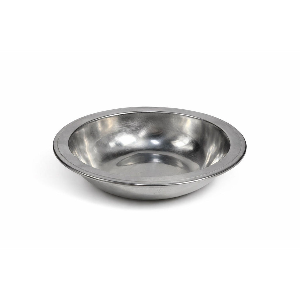 Pewter Serving Bowl Vegetable Wilton Armetele Plough Tavern Large Round 1973 Vintage Columbia PA Replacement Dishes Colonial Traditional