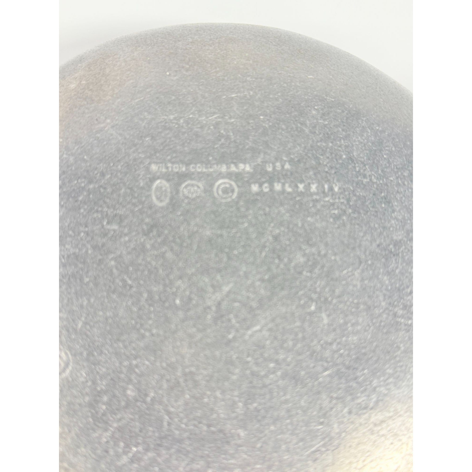 Pewter Serving Bowl Vegetable Wilton Armetele Plough Tavern Large Round 1973 Vintage Columbia PA Replacement Dishes Colonial Traditional