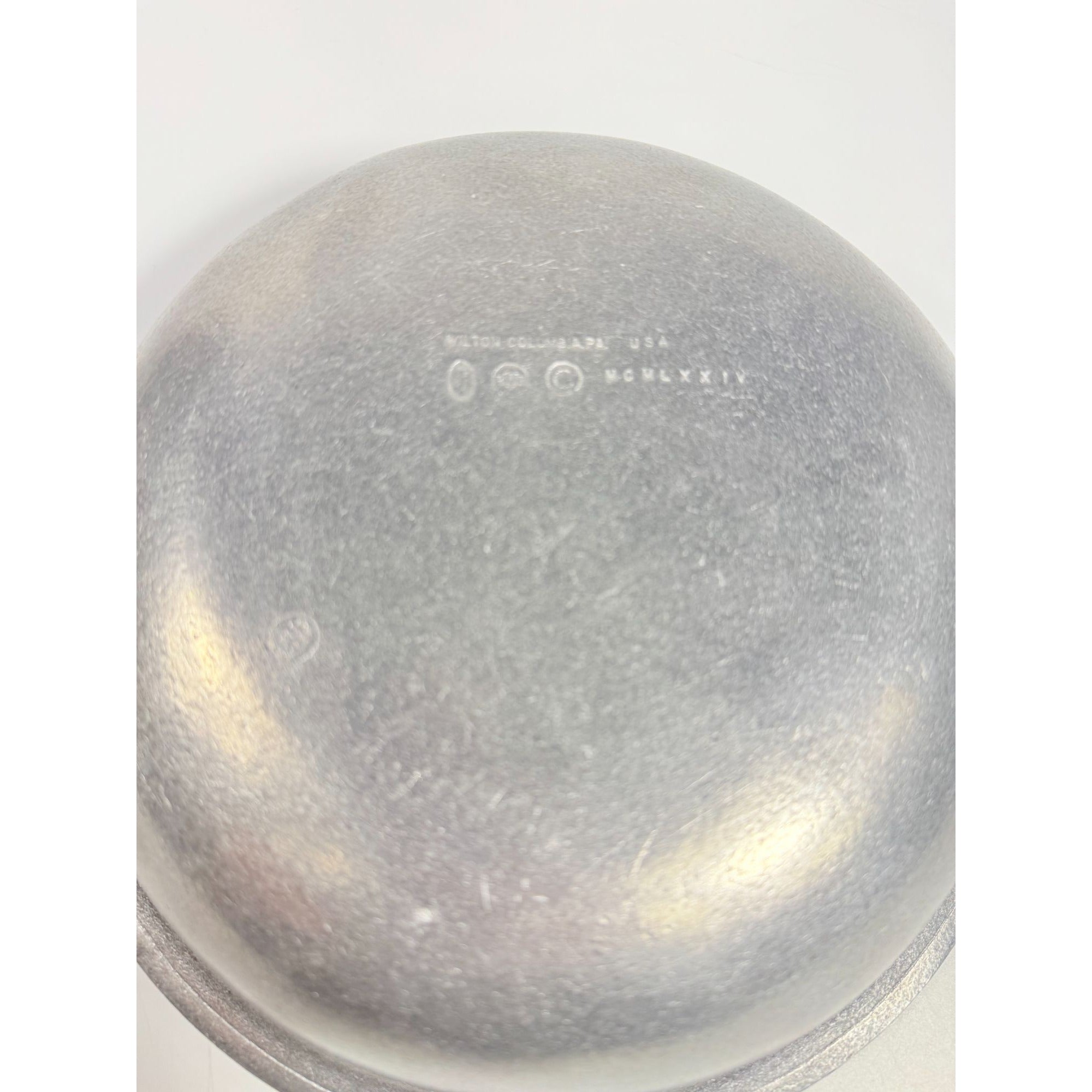 Pewter Serving Bowl Vegetable Wilton Armetele Plough Tavern Large Round 1973 Vintage Columbia PA Replacement Dishes Colonial Traditional