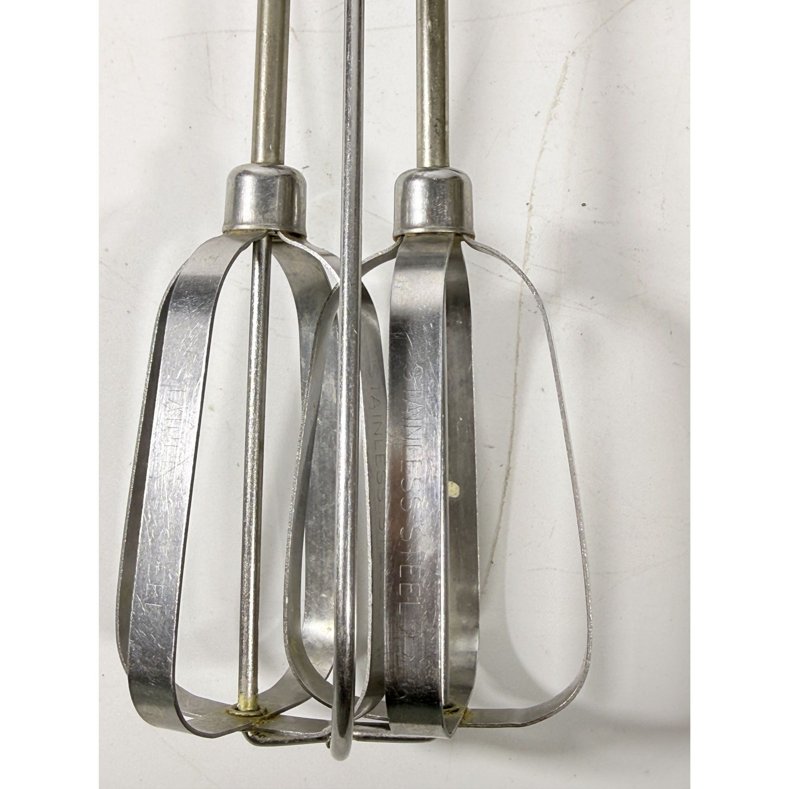 Egg Beater Manual Mixer Flint Ecko Best Staineless Steel Blades USA Hand Crank Kitchenware Cooking Tools Utencils Mid Century Cookware