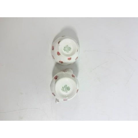 Mini Creamer and Sugar Hathaway by John Aynsley & Sons Small Plnk Roses Vintage Bone China Replacement Serveware Dainty Tea Party