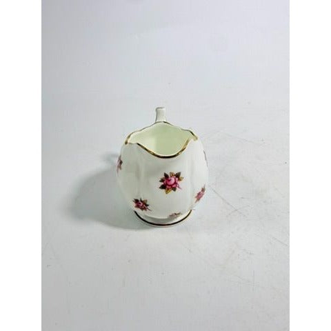 Mini Creamer and Sugar Hathaway by John Aynsley & Sons Small Plnk Roses Vintage Bone China Replacement Serveware Dainty Tea Party