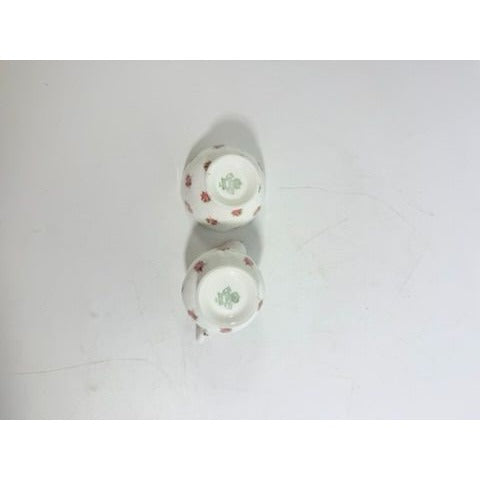 Mini Creamer and Sugar Hathaway by John Aynsley & Sons Small Plnk Roses Vintage Bone China Replacement Serveware Dainty Tea Party
