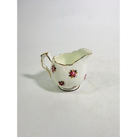 Mini Creamer and Sugar Hathaway by John Aynsley & Sons Small Plnk Roses Vintage Bone China Replacement Serveware Dainty Tea Party