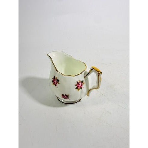 Mini Creamer and Sugar Hathaway by John Aynsley & Sons Small Plnk Roses Vintage Bone China Replacement Serveware Dainty Tea Party